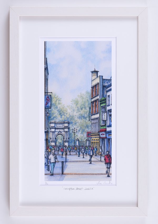 Grafton Street 2024 Portrait framed