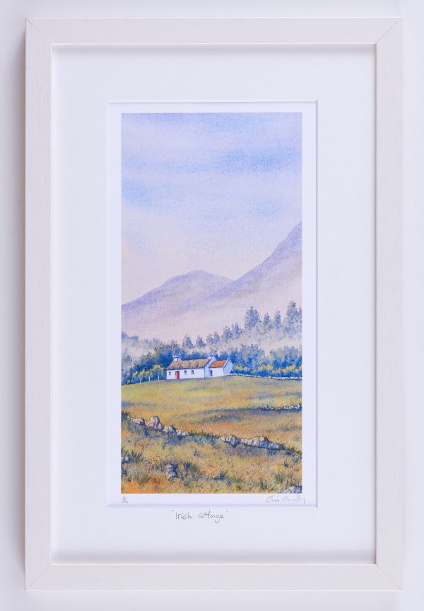 Irish Cottage Portrait Framed